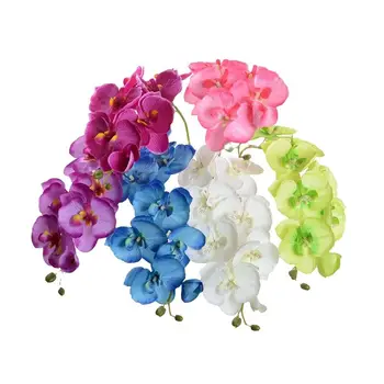 7 Głowic Sztucznych Roślin Phalaenopsis Fałszywe Kwiaty, Dekoracje Domu, Dekoracje Do Domu Poprawiny Prezenty