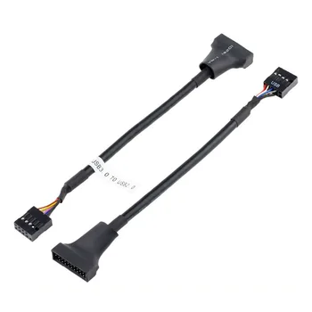 CY Xiwai USB 2.0 9pin Obudowa Wtyk do płyty głównej USB 3.0 20pin Tytuł Żeński Kabel 0,1 M