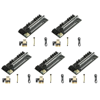 VER018S PCIE Riser Card PCIE 1X Do 16X Przedłużacz Riser Card USB 3,0 Przedłużenie karty Graficznej Do Kopania Майнера