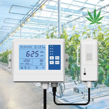 Regulator CO2 w szklarni do zasilania gazem CO2 na roślinę, regulator CO2 w pomieszczeniu do uprawy