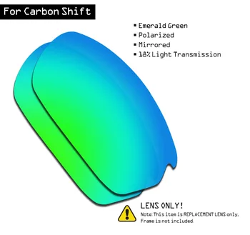 Wymienne Obiektywy okulary Polaryzacyjne SmartVLT dla Oakley Carbon Shift - Szmaragdowo-Zielony