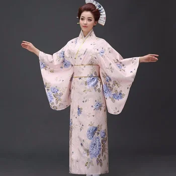 Nowa dostawa, Japońskie Bielizna Oryginalna Sukienka Yukata, Tradycyjne Kimono z Obi, Taneczne, Stroje do Występów, Jeden Rozmiar