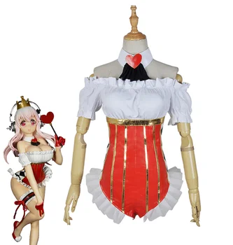 Japońskie Anime Czerwona Królowa Wersja Super Sonic Kostiumy Cosplay Dziewczynek Sukienka W Stylu Lolity Halloween Karnawał Strój Na Zamówienie