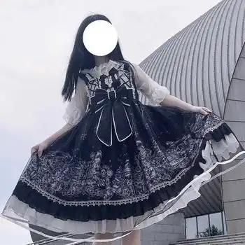 Japońska Lolita JSK Sukienka Lolita Jagodowy Las Gothic Dark Vintage Victorian Księżniczka Sukienka Bez Rękawów W Stylu Lolity
